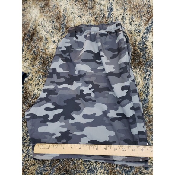 2 Gymshark Arrival Shorts Mens Size 3XL Gray Black Camo & Blue Workout Shorts - Picture 14 of 15